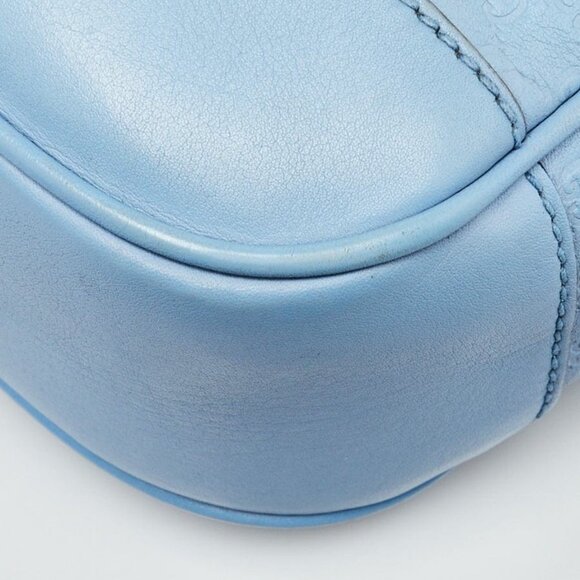 Gucci Light Blue Micro Guccissima Leather Crossbody Bag - Picture 10 of 10